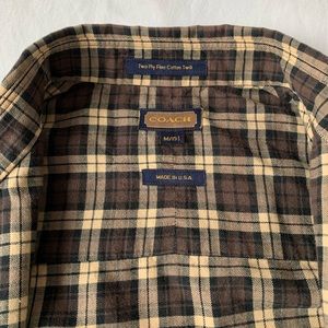 Coach Men’s plaid shirt, 15 1/2